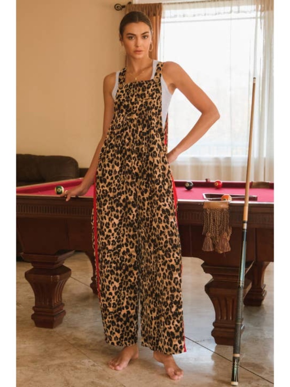 Leopard Overall Jumpsuit